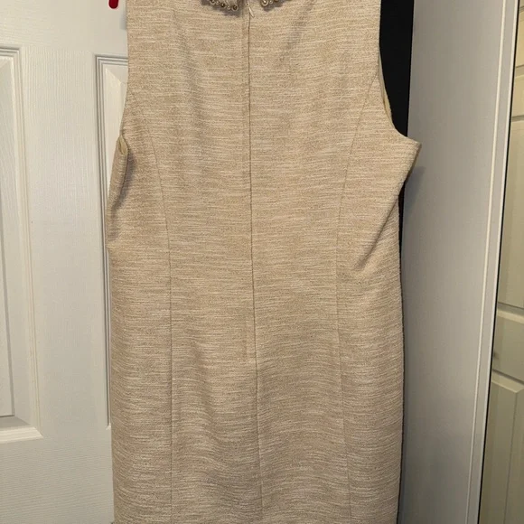 Lilly Pulitzer Portia Tweed Beige Gold Dress - Picture 5 of 6